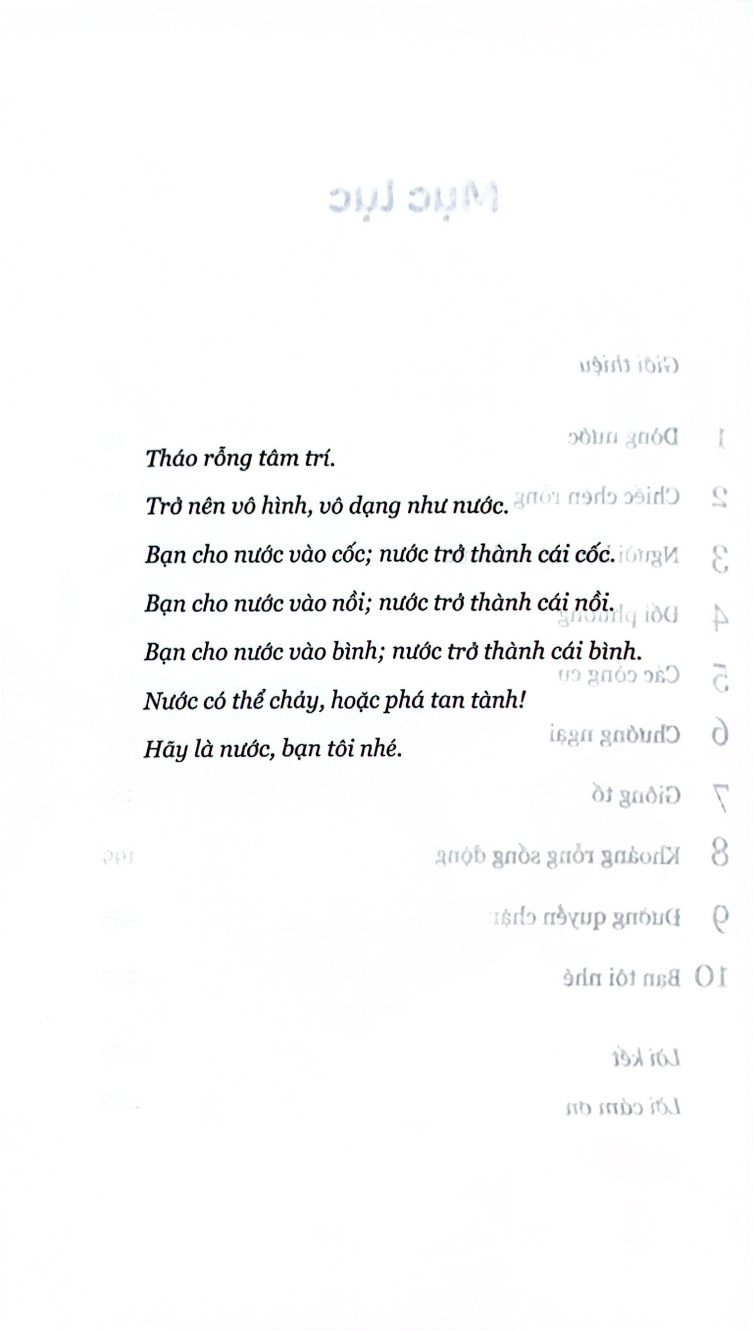 hãy là nước: triết lý sống từ huyền thoại võ thuật lý tiểu long