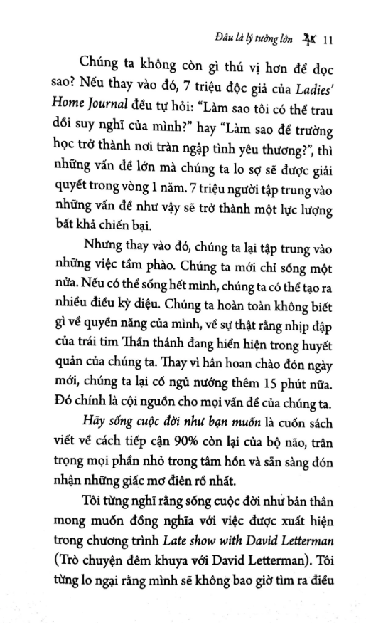 hãy sống cuộc đời như bạn muốn (tái bản)