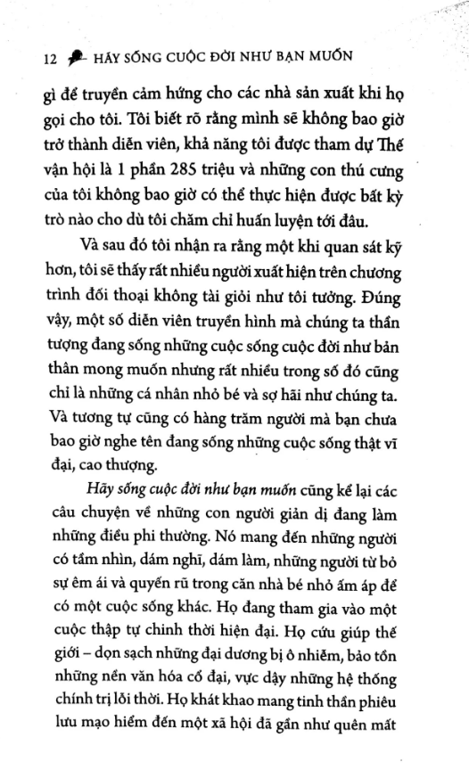 hãy sống cuộc đời như bạn muốn (tái bản)