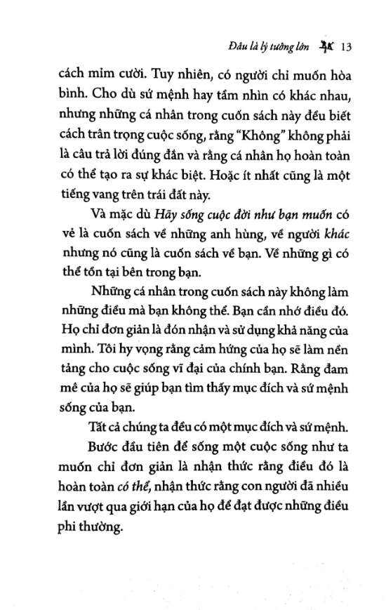 hãy sống cuộc đời như bạn muốn (tái bản)