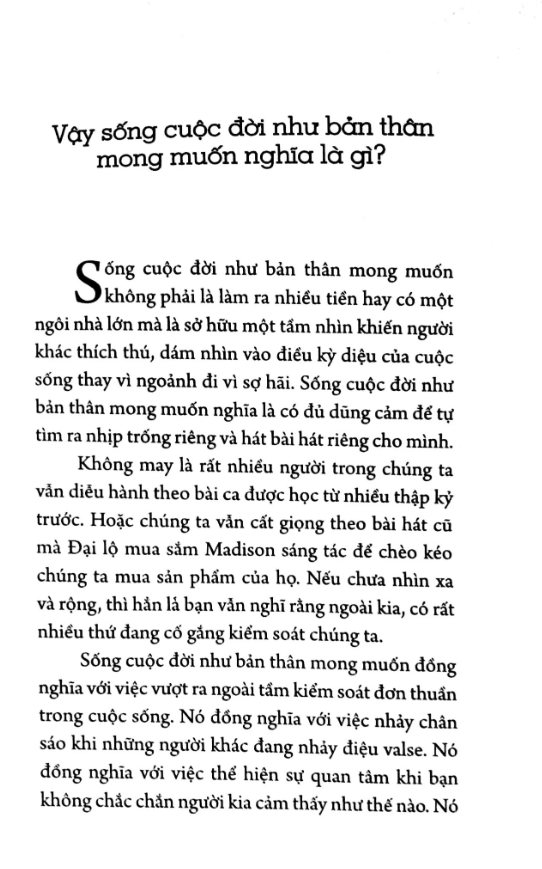 hãy sống cuộc đời như bạn muốn (tái bản)