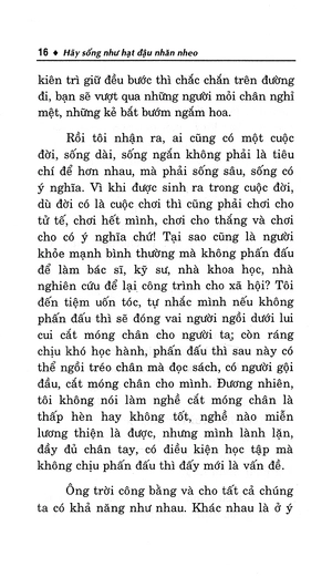 hãy sống như hạt đậu nhăn nheo