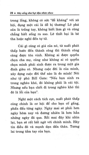 hãy sống như hạt đậu nhăn nheo