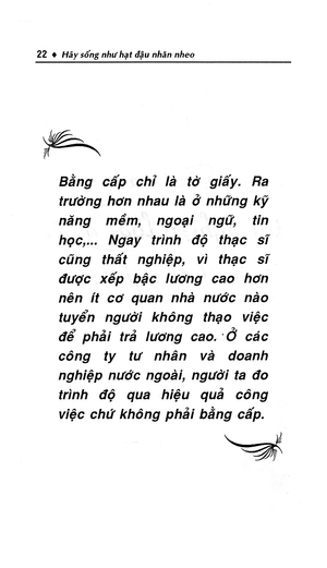 hãy sống như hạt đậu nhăn nheo