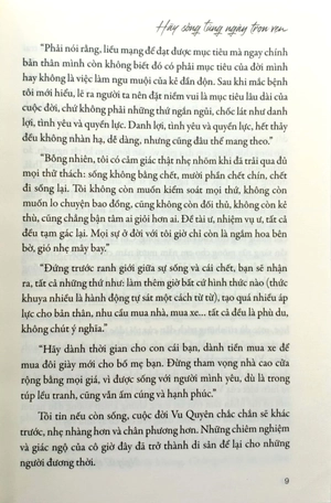 hãy sống từng ngày trọn vẹn