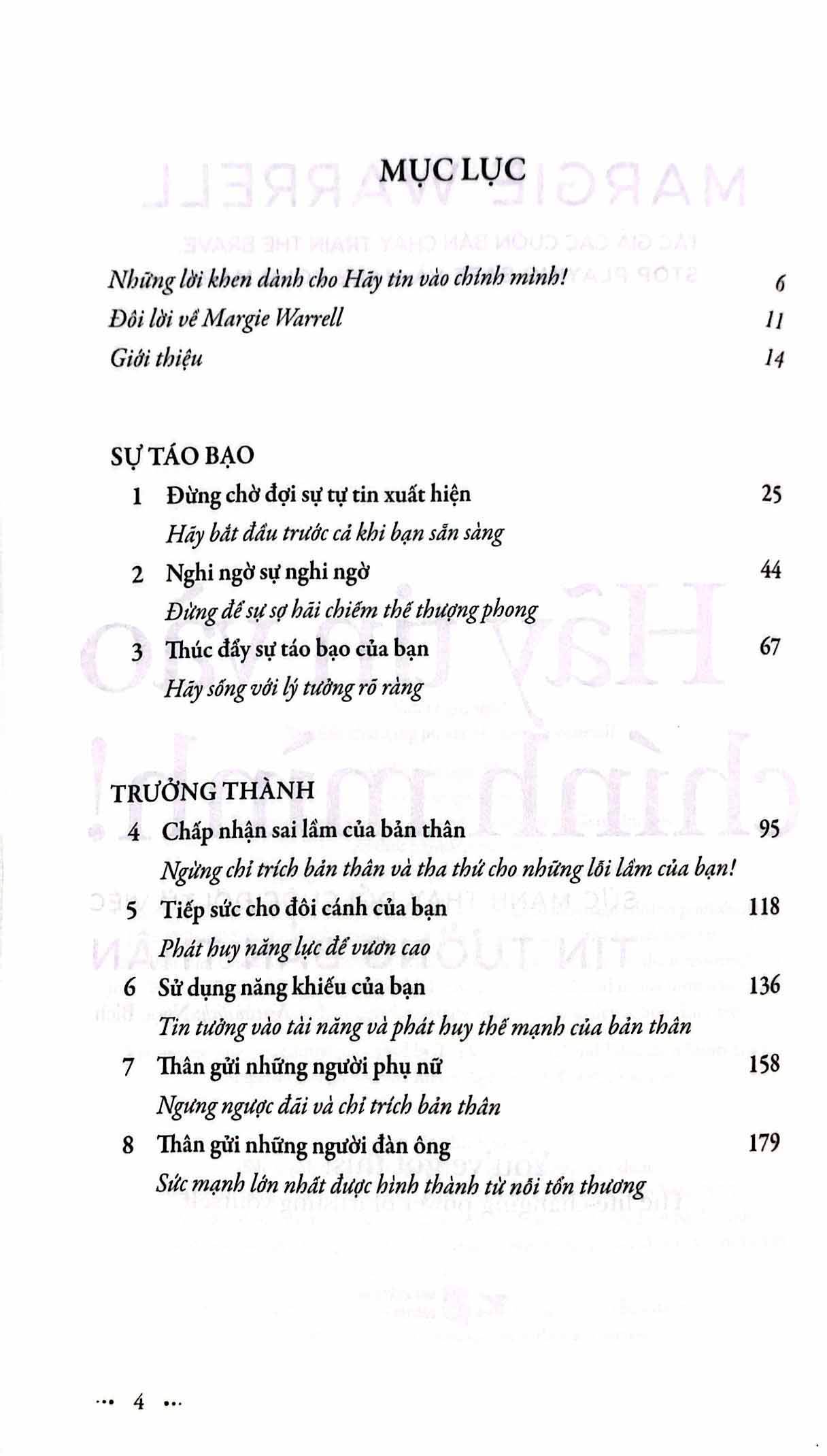 hãy tin vào chính mình! - sức mạnh thay đổi cuộc đời từ việc tin tưởng bản thân