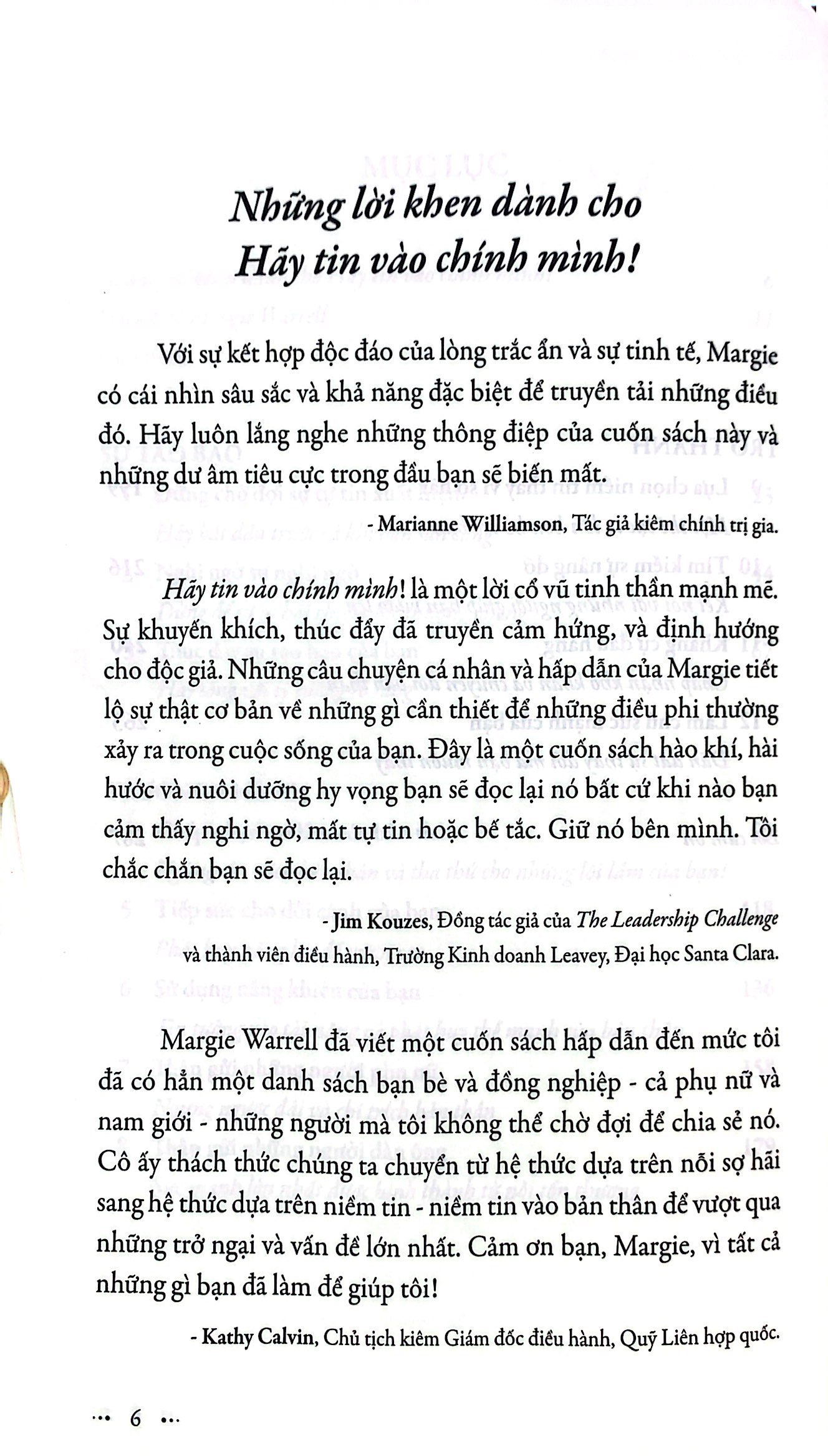 hãy tin vào chính mình! - sức mạnh thay đổi cuộc đời từ việc tin tưởng bản thân