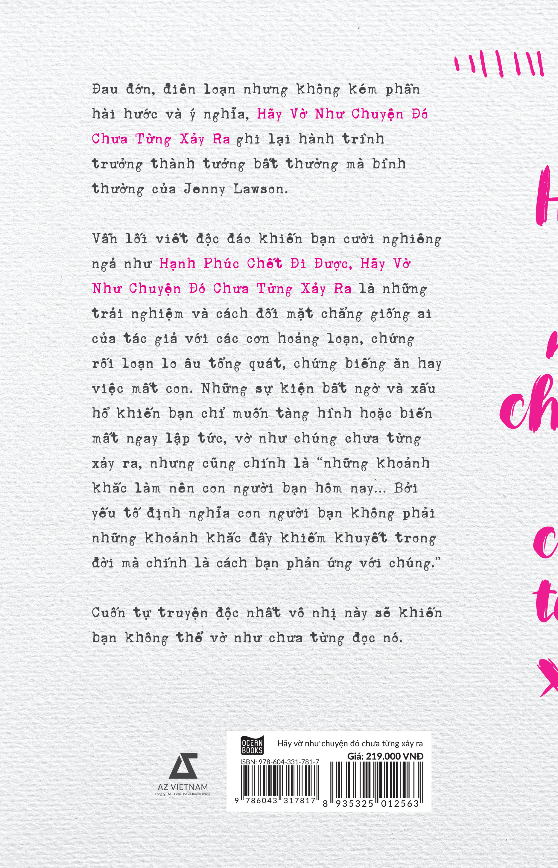 hãy vờ như chuyện đó chưa từng xảy ra