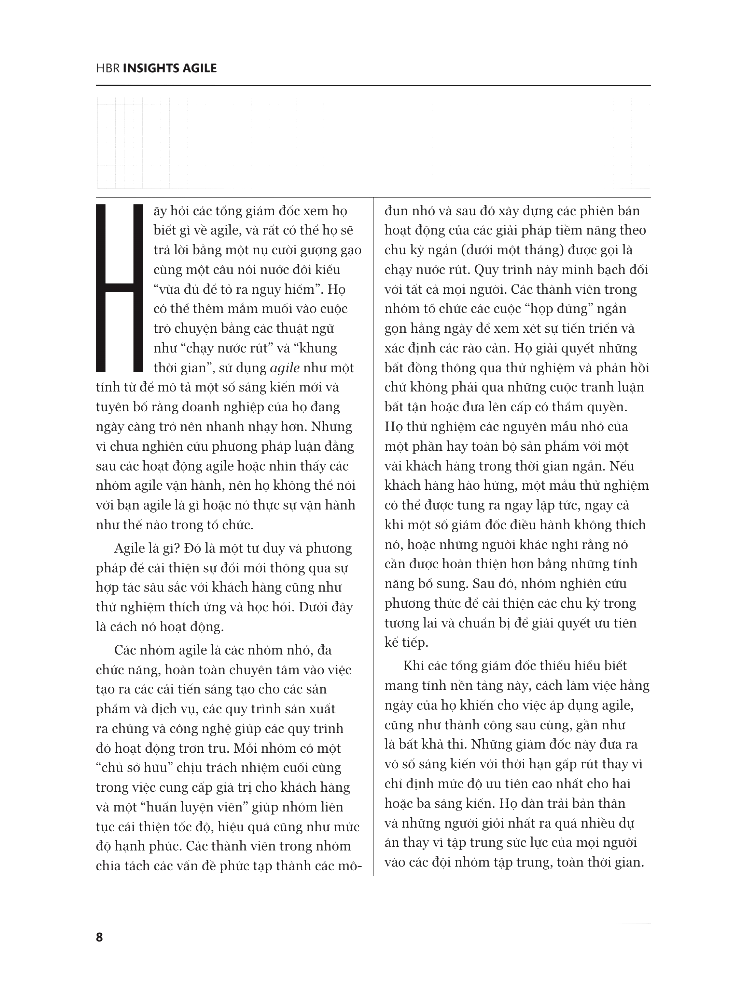 hbr - agile - tư duy linh hoạt, thích ứng nhanh chóng