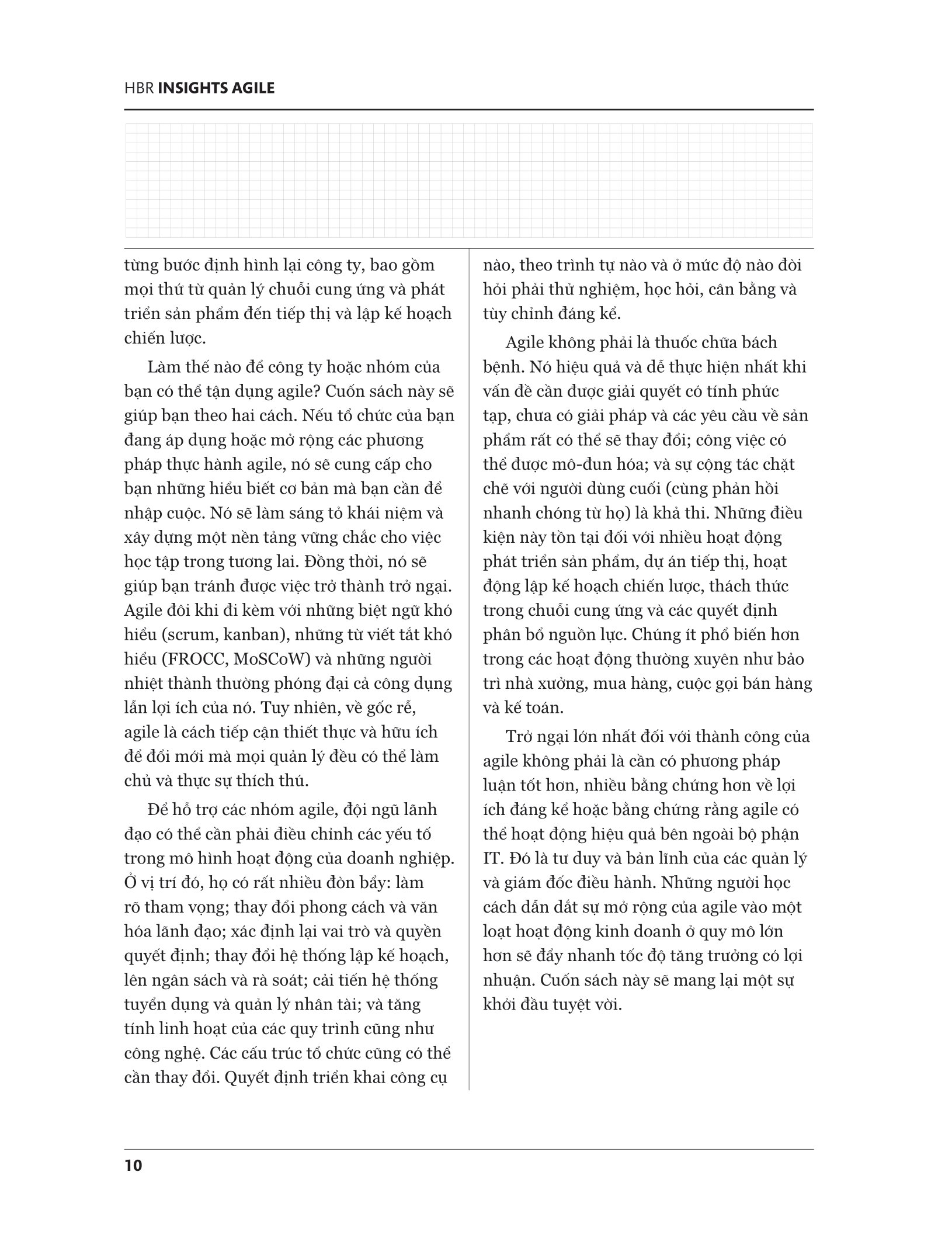 hbr - agile - tư duy linh hoạt, thích ứng nhanh chóng