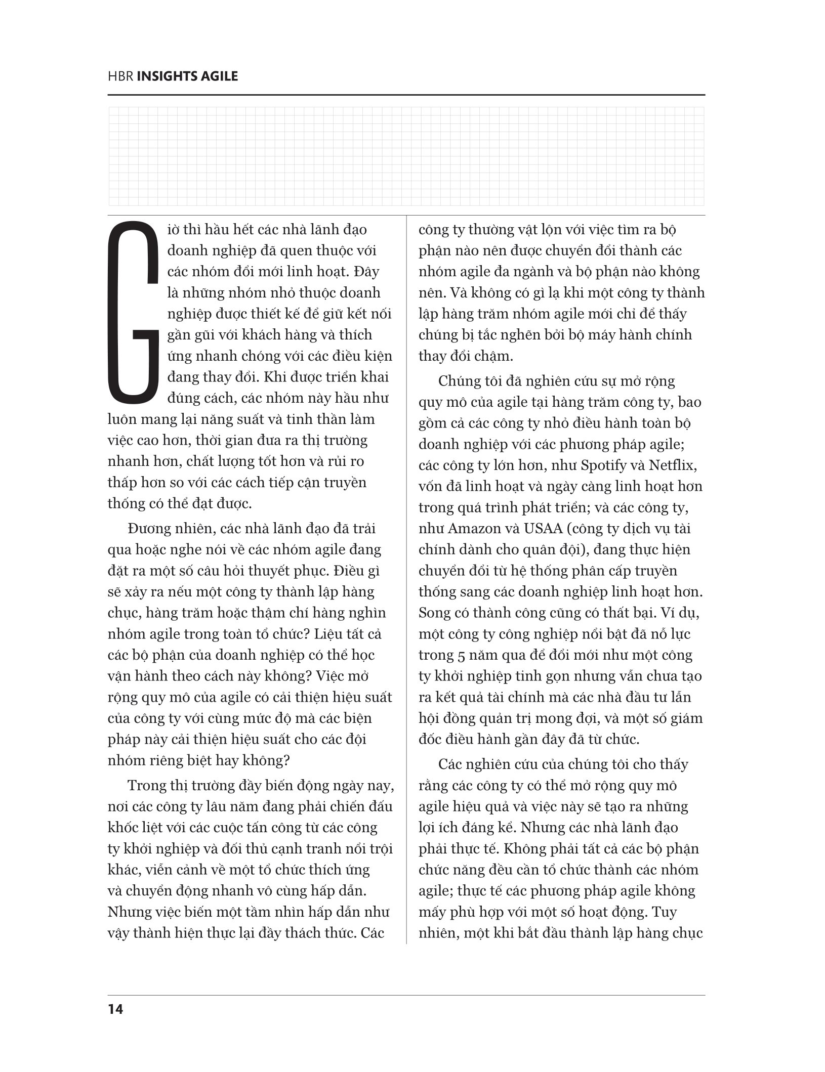 hbr - agile - tư duy linh hoạt, thích ứng nhanh chóng