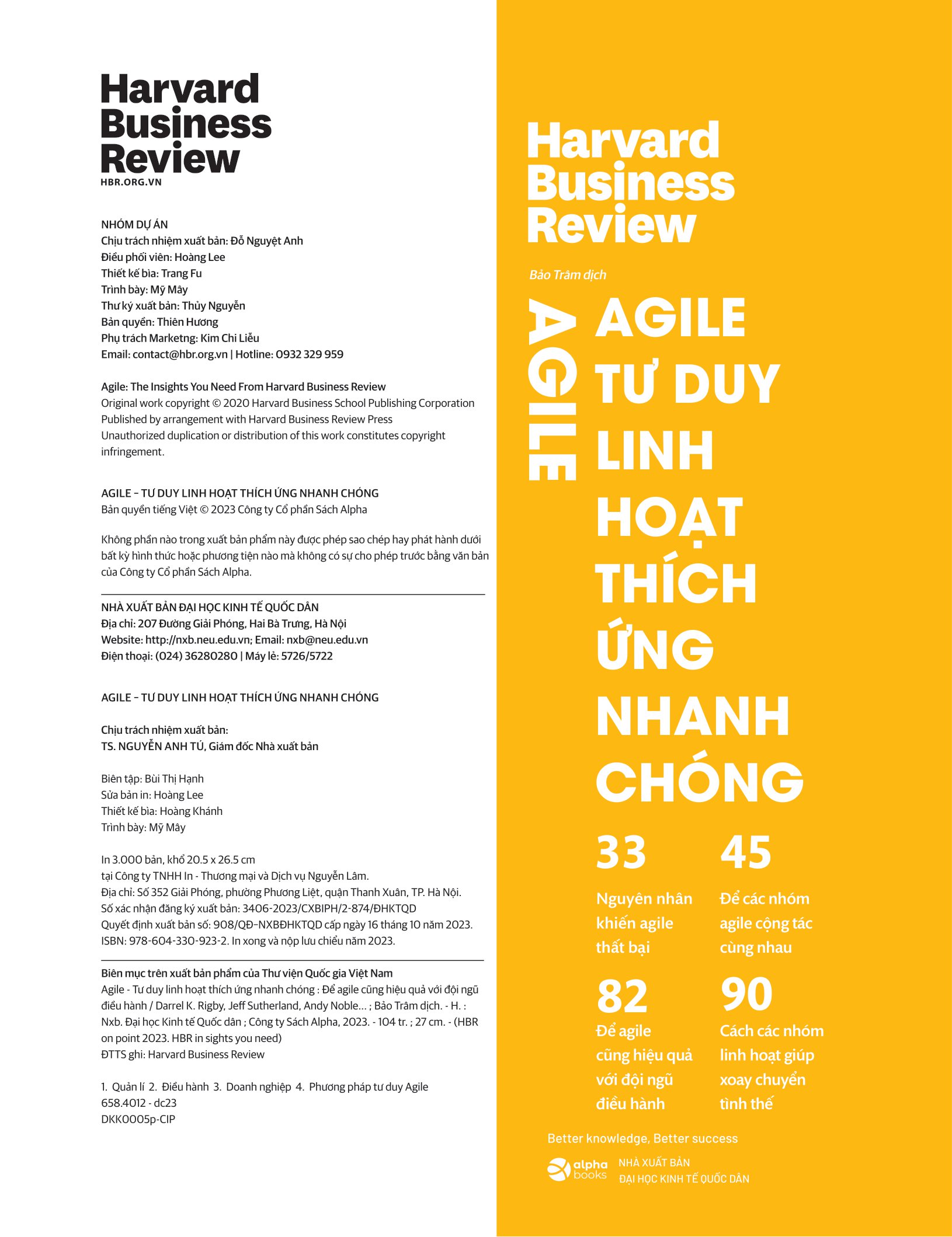 hbr - agile - tư duy linh hoạt, thích ứng nhanh chóng