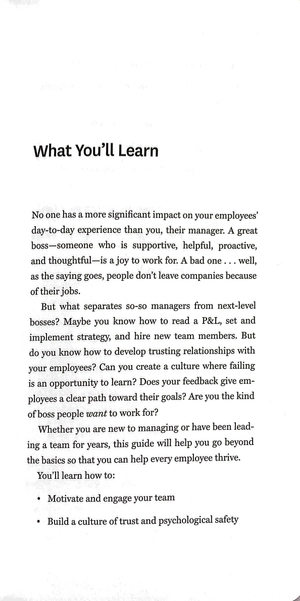 hbr guide to being a great boss