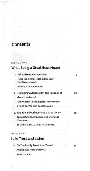 hbr guide to being a great boss