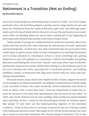 hbr guide to designing your retirement