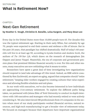 hbr guide to designing your retirement