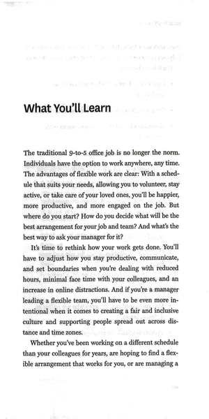 hbr guide to managing flexible work (hbr guide series)