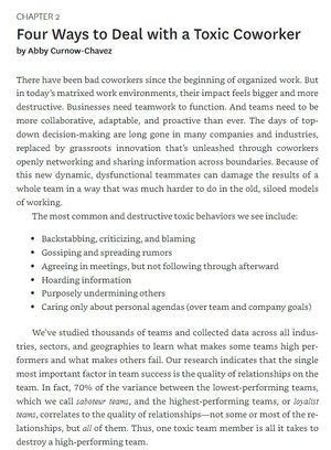 hbr guide to navigating the toxic workplace (hbr guide)