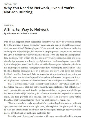 hbr guide to smarter networking (hbr guide series)