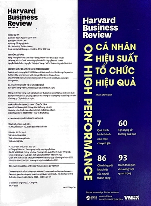 hbr on high performance - cá nhân hiệu suất, tổ chức hiệu quả