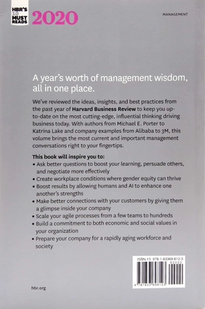 hbr's 10 must reads 2020: the definitive management ideas of the year from harvard business review
