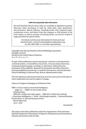 hbr's 10 must reads on emotional intelligence (with featured article "what makes a leader?" by danie