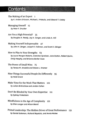 hbr's 10 must reads on high performance