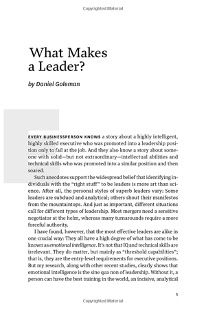 hbr's 10 must reads on leadership