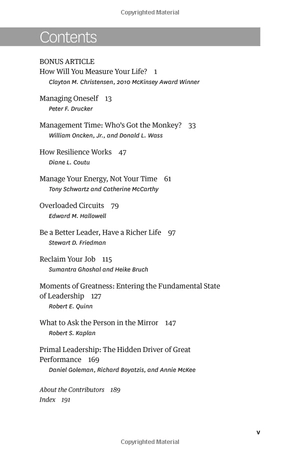 hbr's 10 must reads on managing yourself