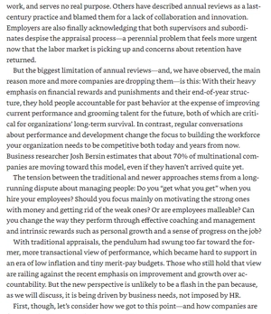 hbr's 10 must reads: on performance management