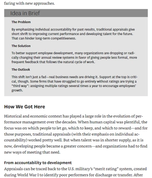 hbr's 10 must reads: on performance management