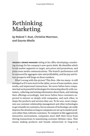 hbr's 10 must reads on strategic marketing