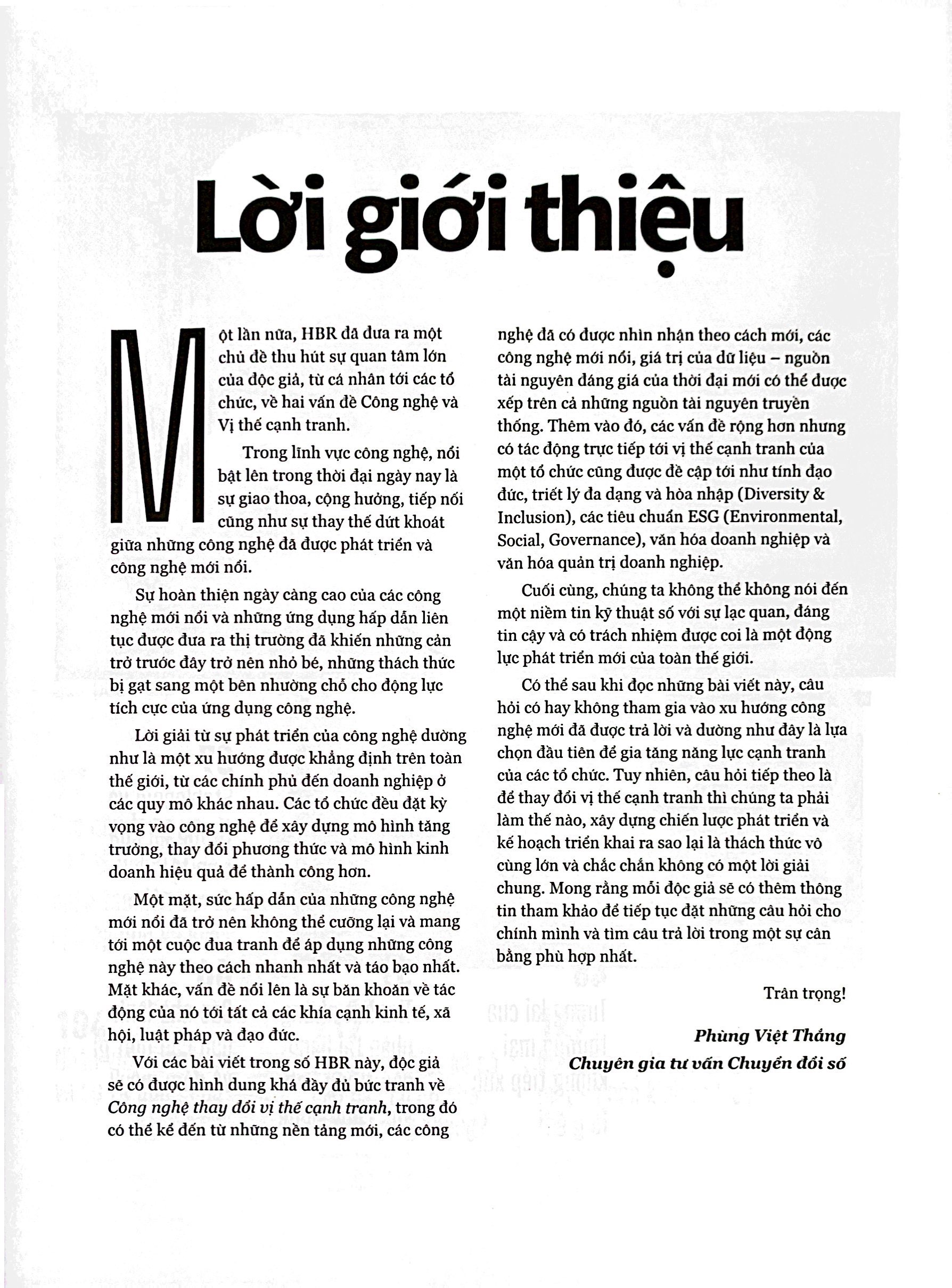 hbr - the year in tech - công nghệ thay đổi vị thế cạnh tranh