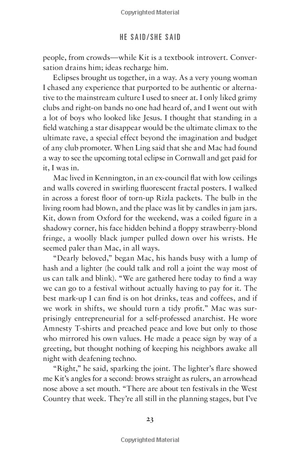 he said/she said: a novel