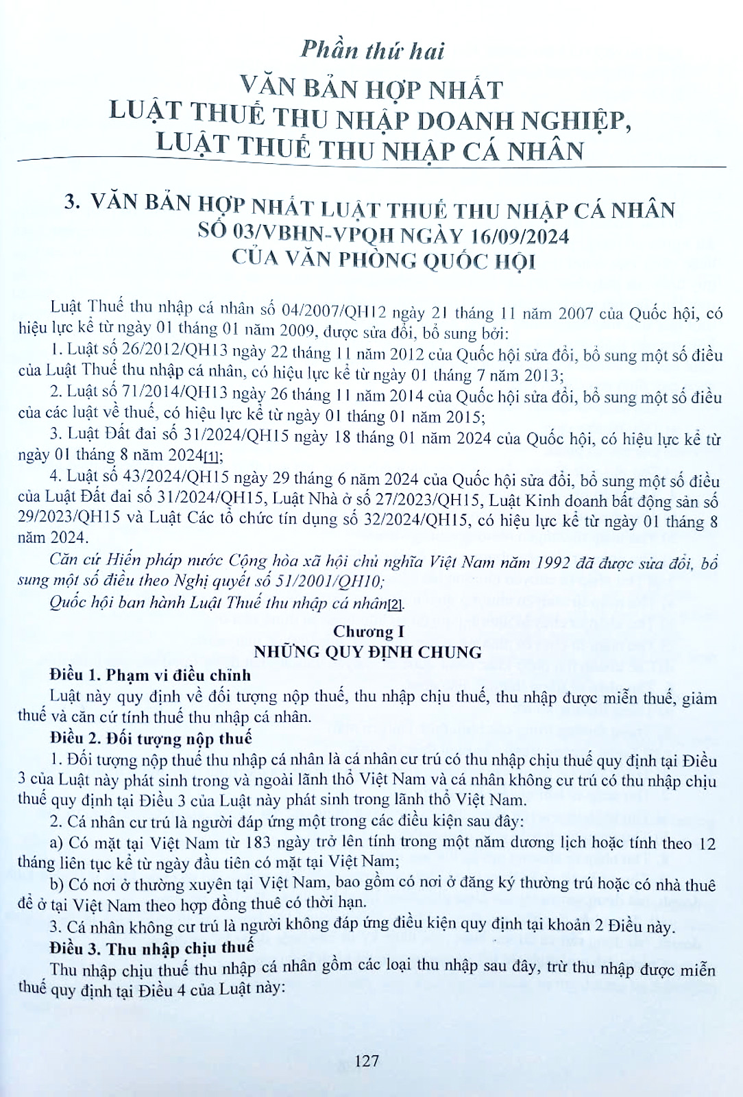 hệ thống toàn văn các luật thuế, công tác thanh tra, xử phạt vi phạm hành chính về thuế, hóa đơn đối với doanh nghiệp, hộ kinh doanh, cá nhân