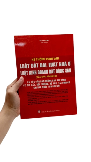 hệ thống toàn văn luật đất đai, luật nhà ở, luật kinh doanh bất động sản (sửa đổi, bổ sung) và các văn bản hướng dẫn thi hành về giá đất, bồi thường, hỗ trợ, tái định cư khi nhà nước thu hồi đất