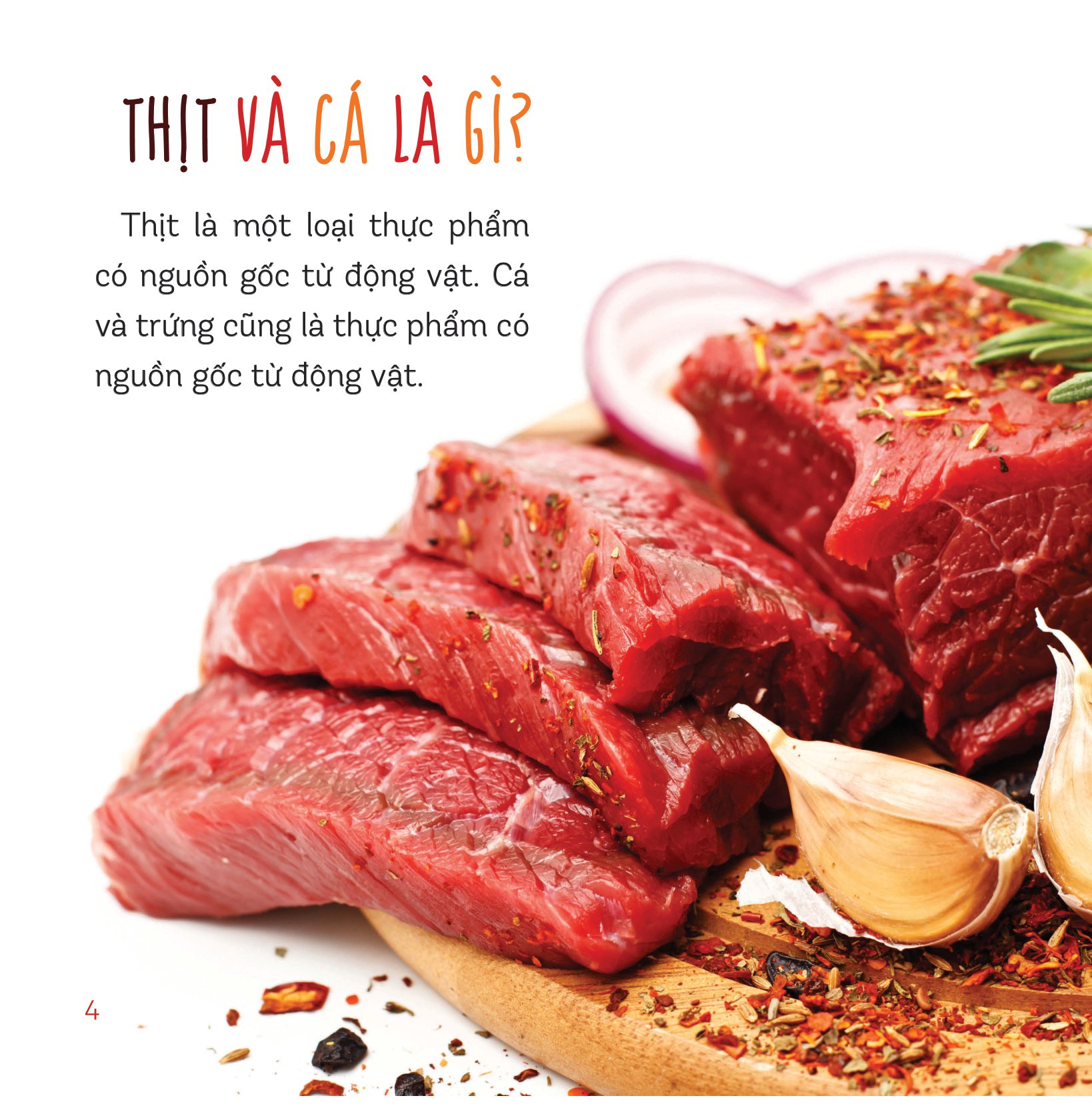 healthy eating - ăn uống lành mạnh - thịt và cá