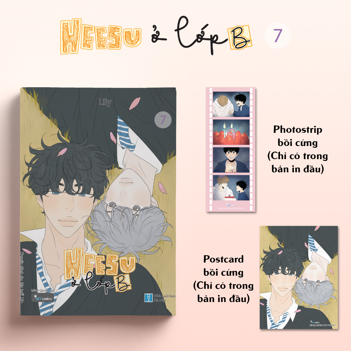 heesu ở lớp b - tập 7 - tặng kèm photostrip bồi cứng + postcard bồi cứng