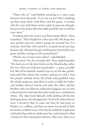 heidi: her early lessons and travels (alma junior classics)