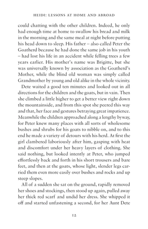 heidi: her early lessons and travels (alma junior classics)