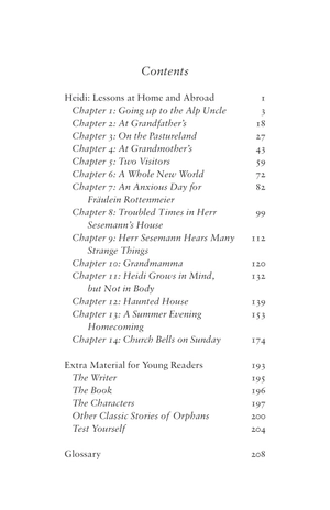 heidi: her early lessons and travels (alma junior classics)