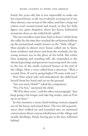 heidi: her early lessons and travels (alma junior classics)