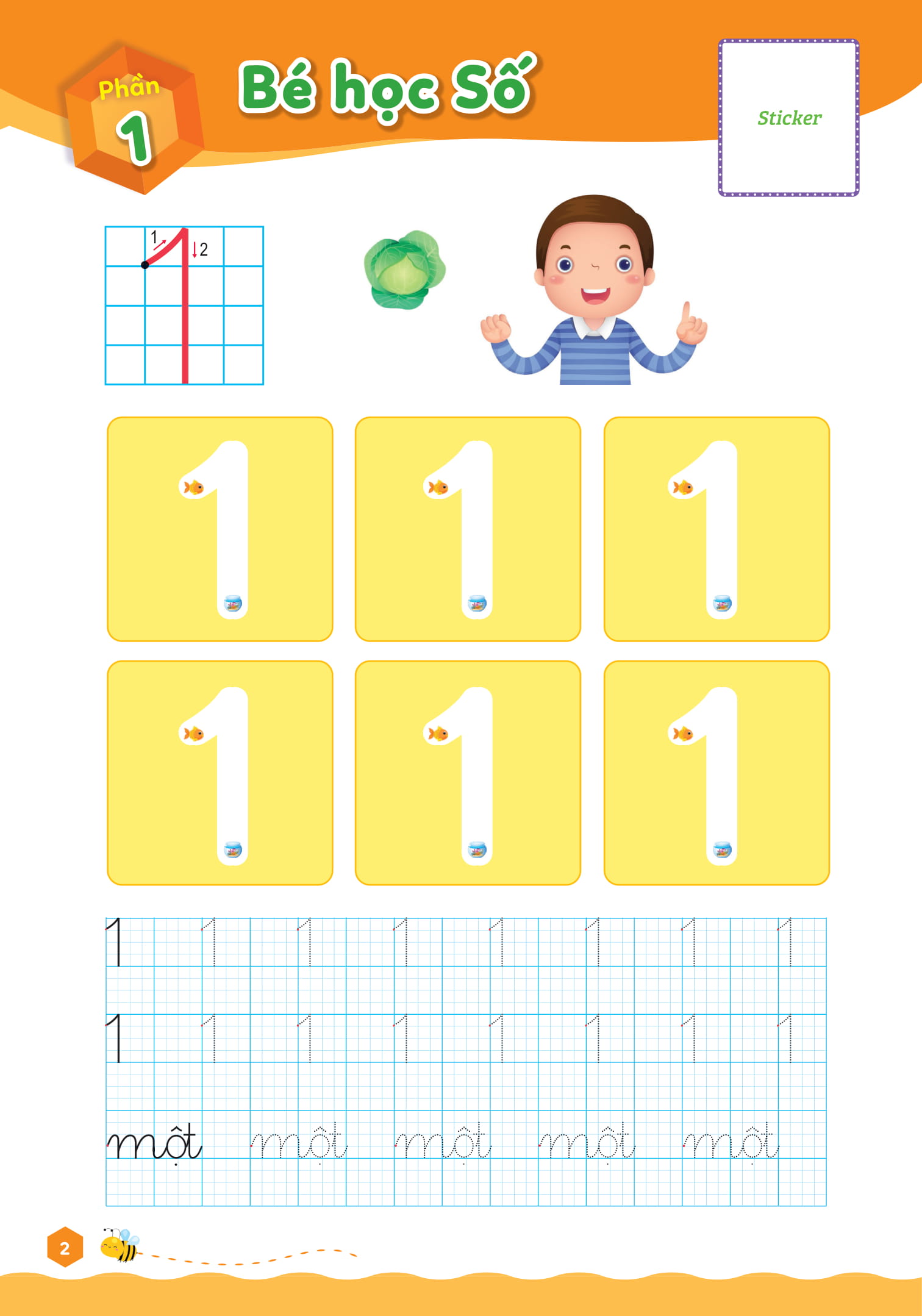 hello chào lớp 1 - làm quen toán