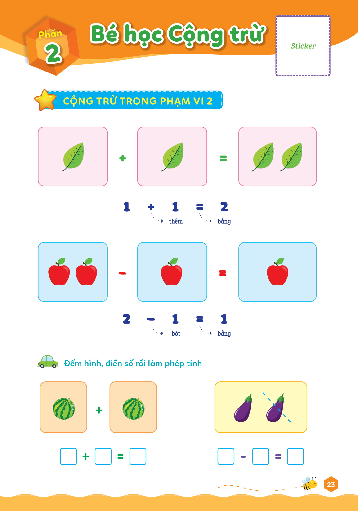 hello chào lớp 1 - làm quen toán