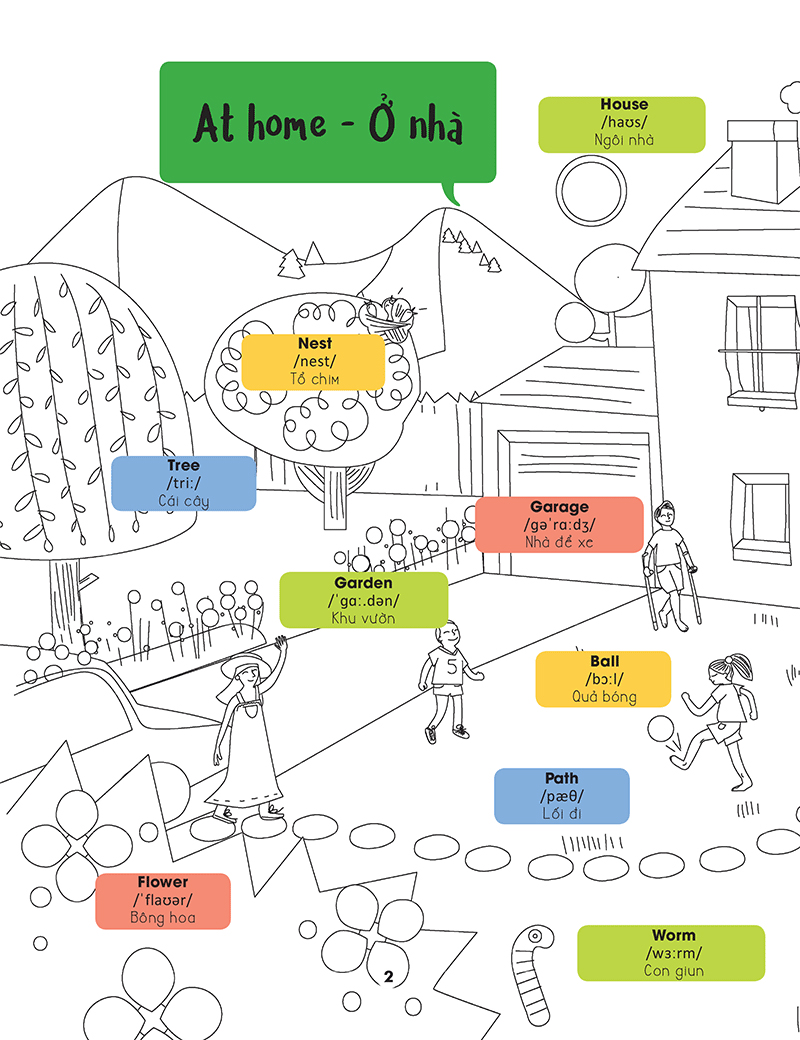 hello english! - xin chào tiếng anh!- tô màu cùng tiếng anh