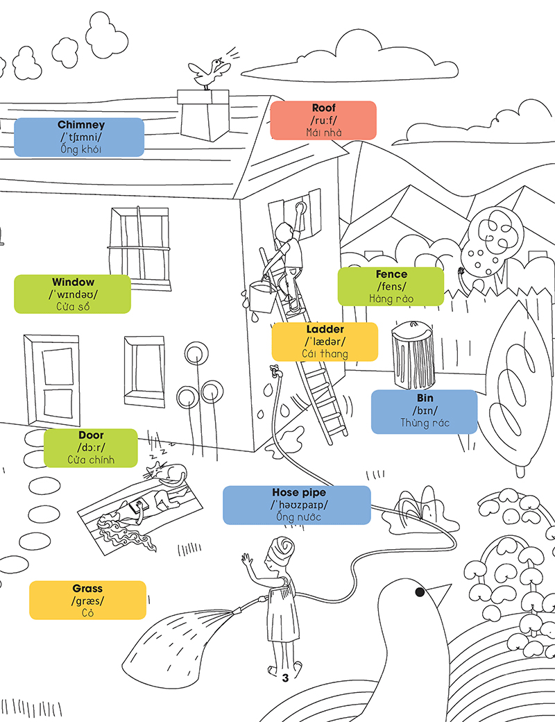 hello english! - xin chào tiếng anh!- tô màu cùng tiếng anh