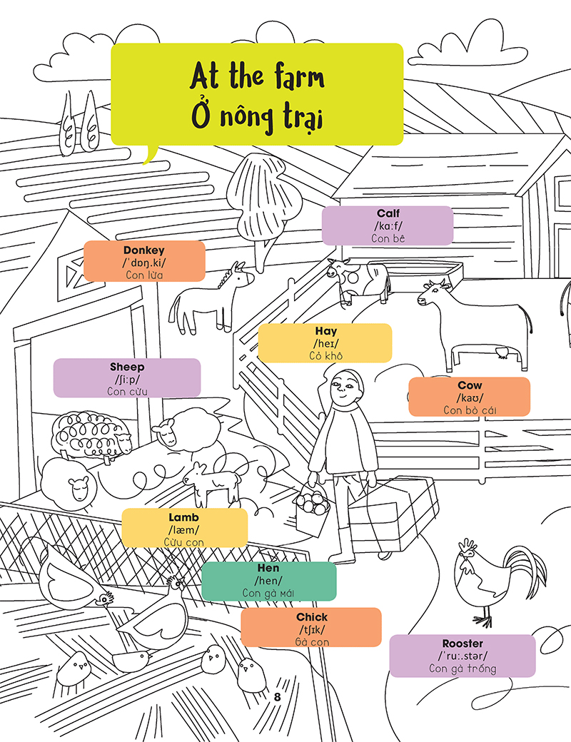 hello english! - xin chào tiếng anh!- tô màu cùng tiếng anh