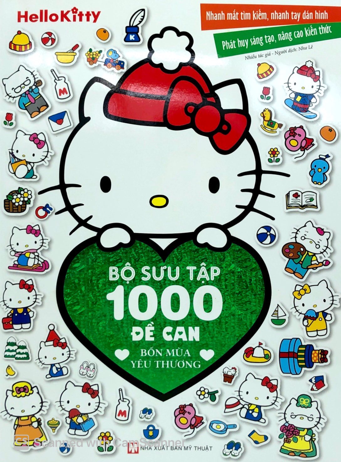 hello kitty - bộ sưu tập 1000 đề can - bốn mùa yêu thương