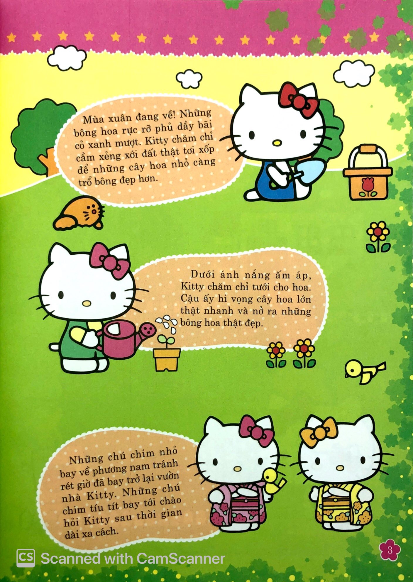 hello kitty - bộ sưu tập 1000 đề can - bốn mùa yêu thương