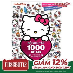 hello kitty - bộ sưu tập 1000 đề can - thế giới ngọt ngào